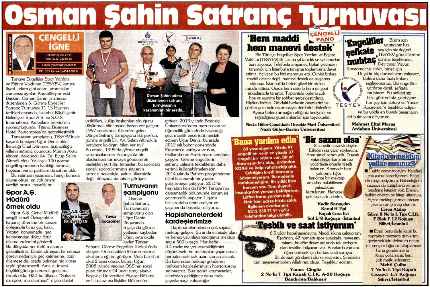 Osman Şahin Tenis Turnuvası